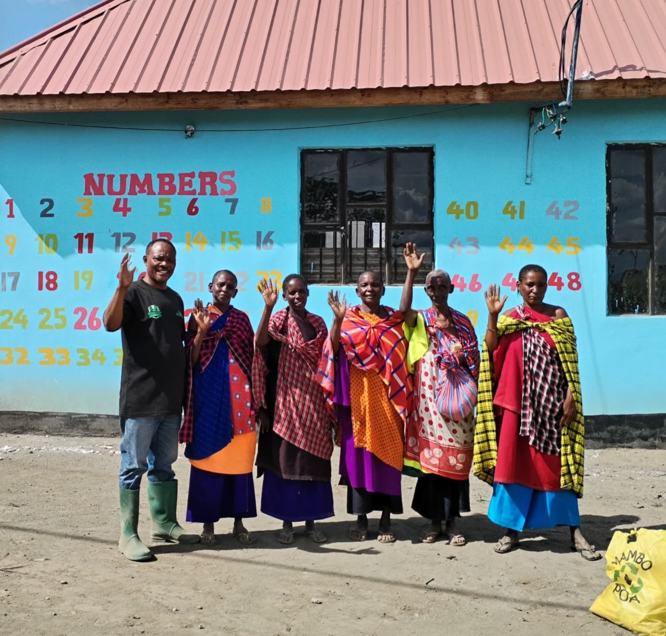 Leskien avustus Masai heimon alueella